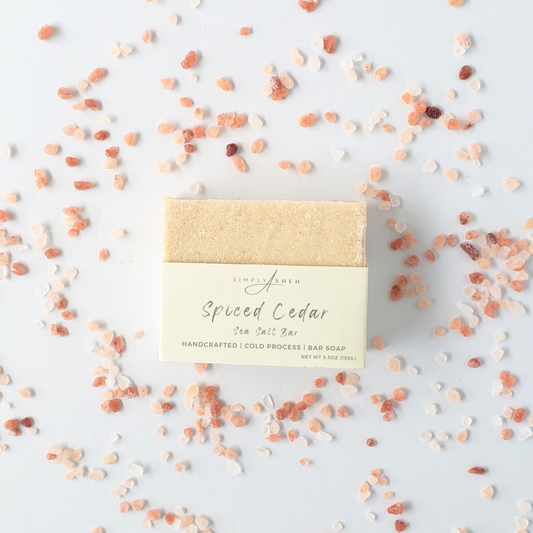 Spiced Cedar Sea Salt Bar